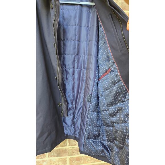 HART SCHAFFNER MARX Men's navy blue Hartsdale All Weather Raincoat size 48R - Picture 6 of 12